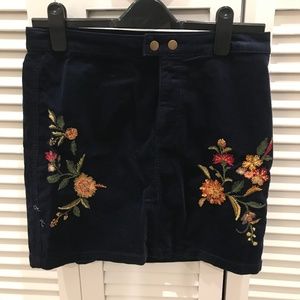 Blue Flower Skirt